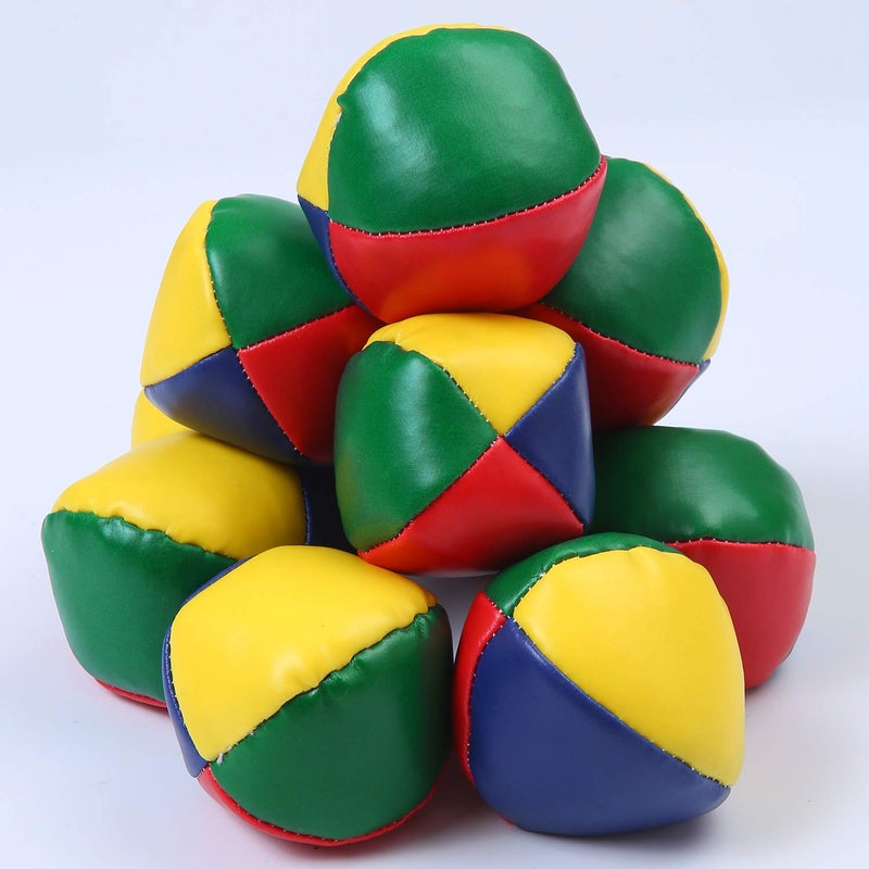 URATOT 10 Pack Juggling Balls Beginners Juggling Balls Durable and Colorful with a Bag for Juggle Toy Game - Image 4